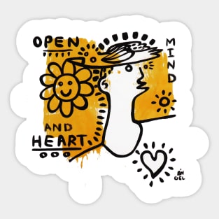 open mind Sticker